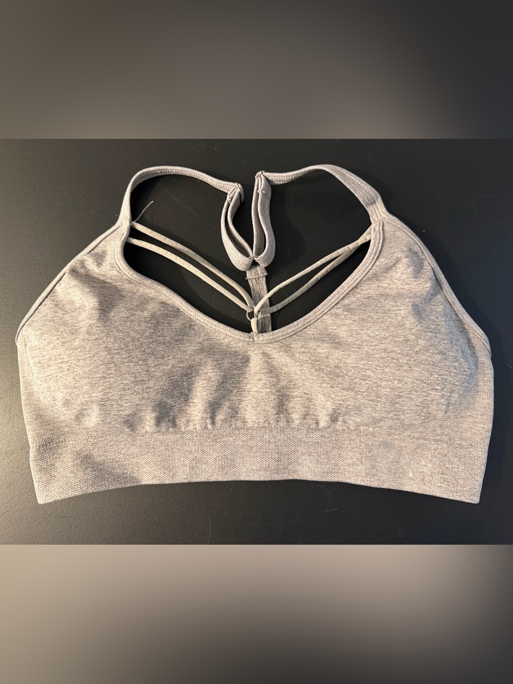 Puma Gray Strappy Sports Bra